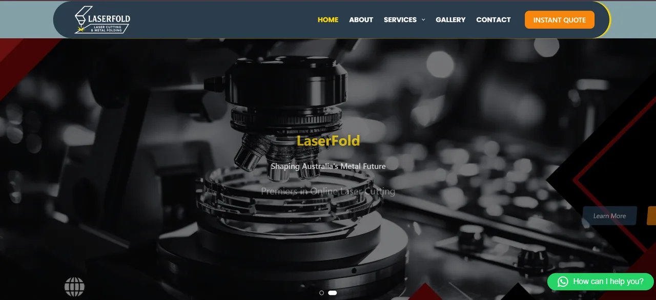 Laserfold website