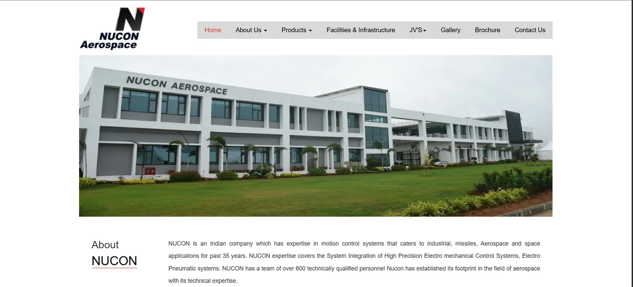 Nucon Aerospace website