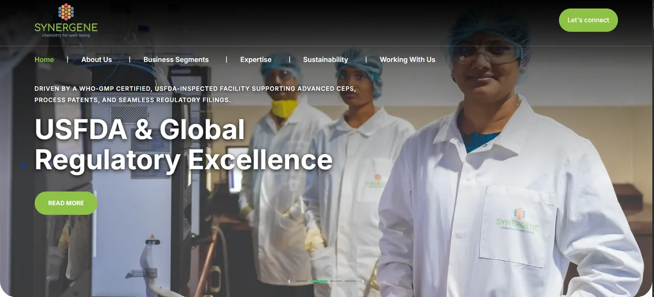 Synergene website