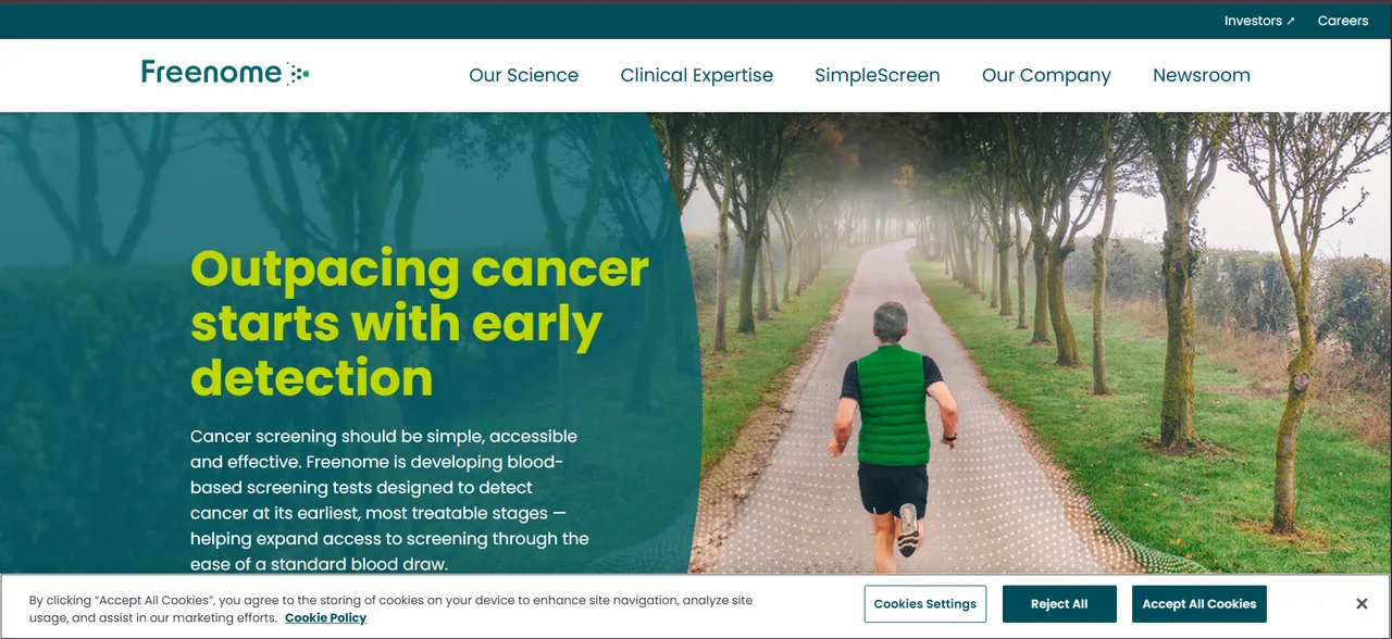 Freenome website